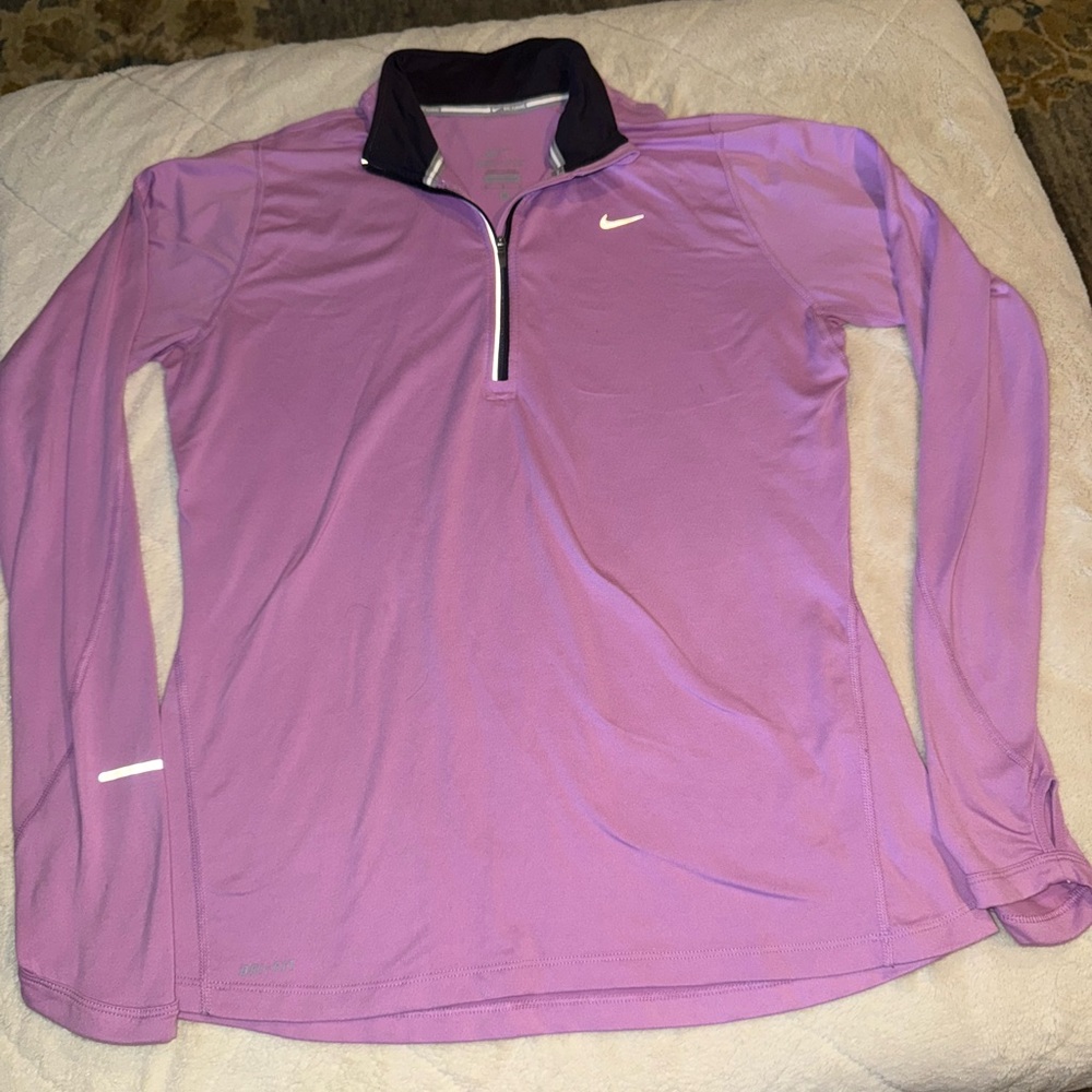Nike Women's Lavender Quarter-Zip Sweatshirt